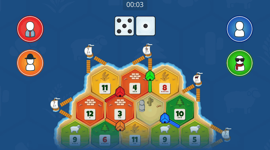 Colonist Rush Automatic Dice Rolls rule animation