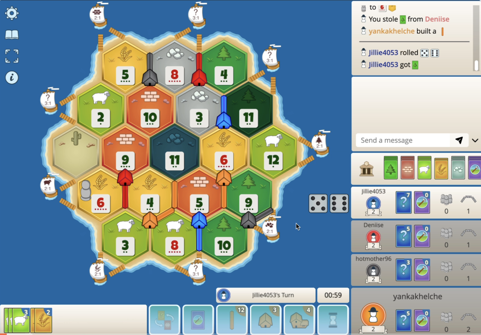Colonist Settlers of Catan Base Game Board