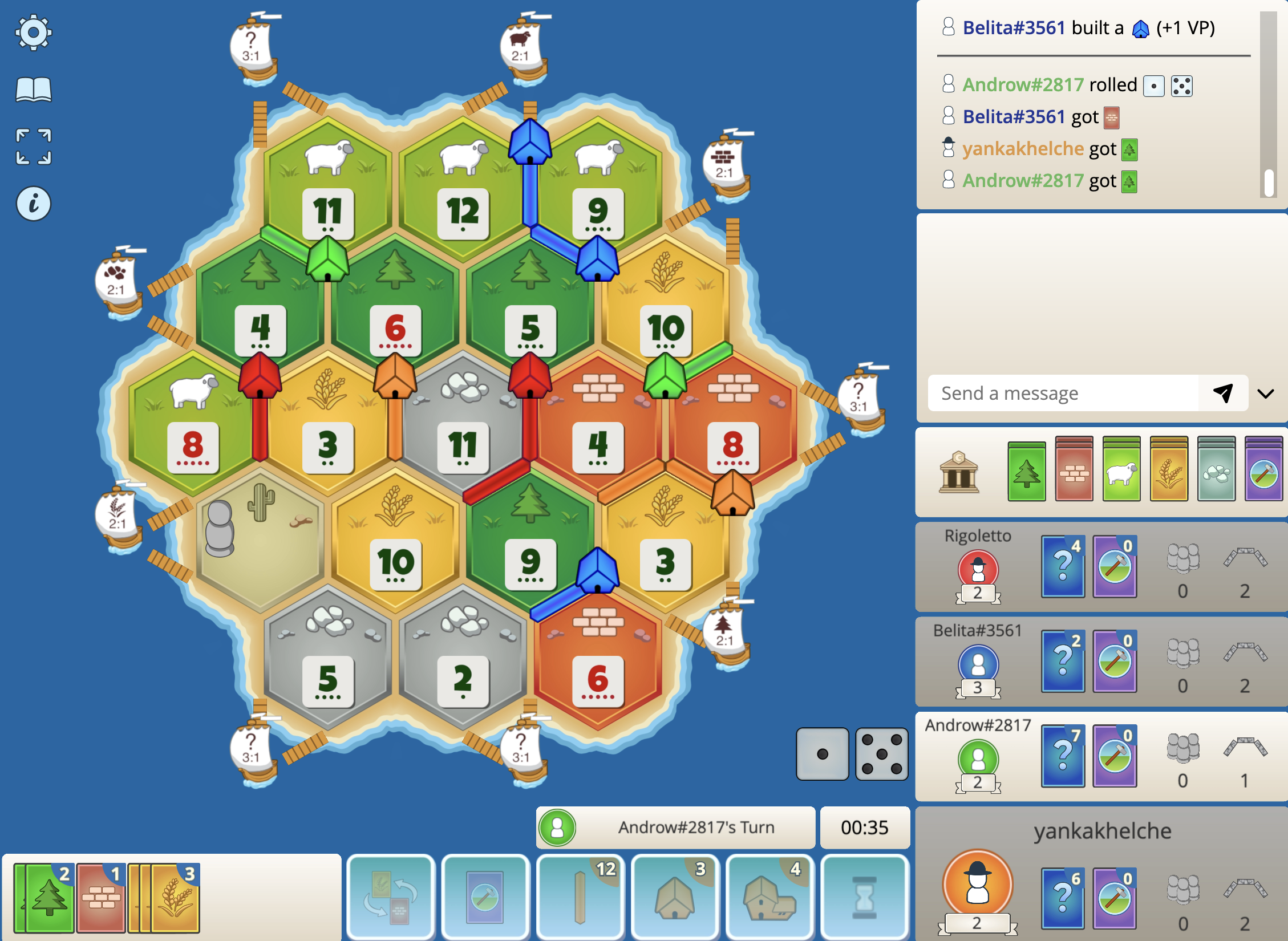 Colonist Settlers of Catan Base Game Board