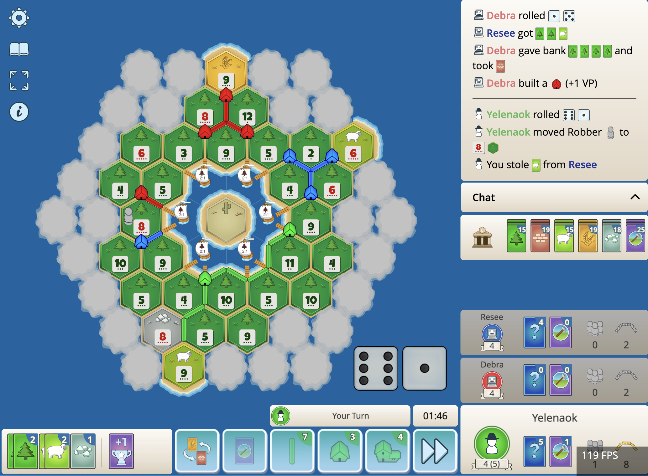 Colonist Settlers of Catan Black Forest Game Board